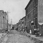 Street in segregated Baltimore.